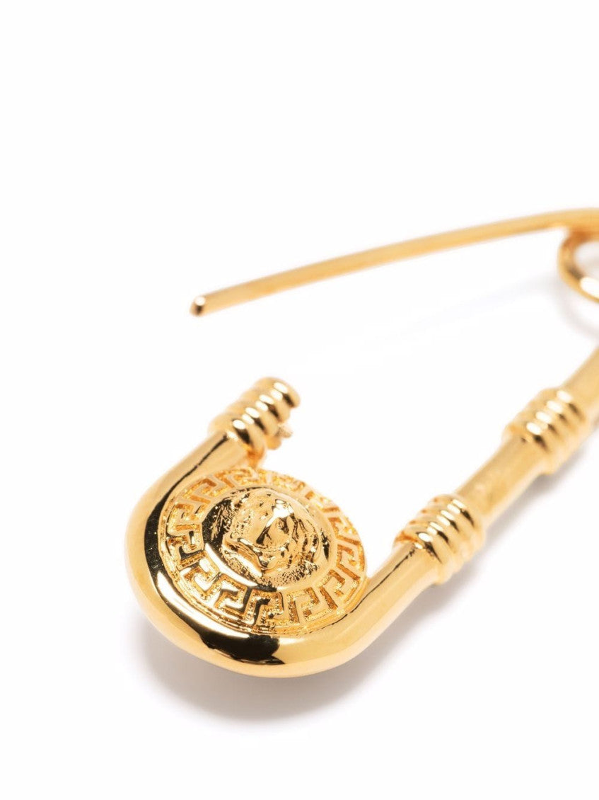 Golden Safety Pin earrings 3