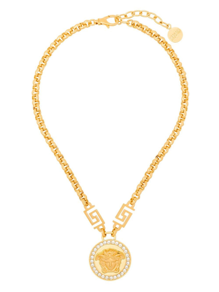 Golden Medusa Pendant Necklace 2