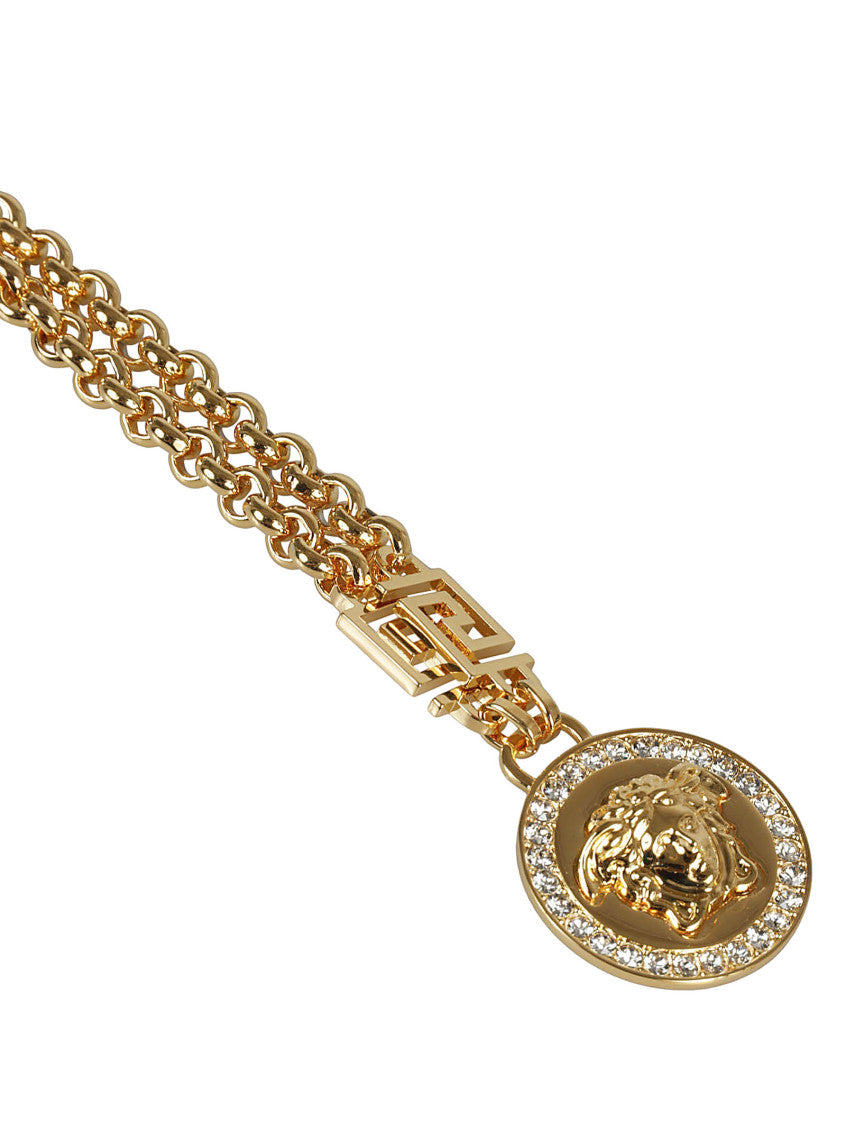 Golden Medusa Pendant Necklace 3