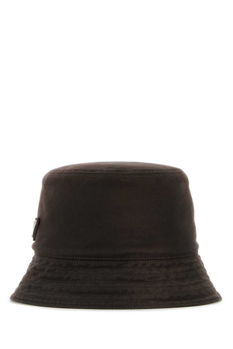 Dark Brown Logo Bucket Hat 1