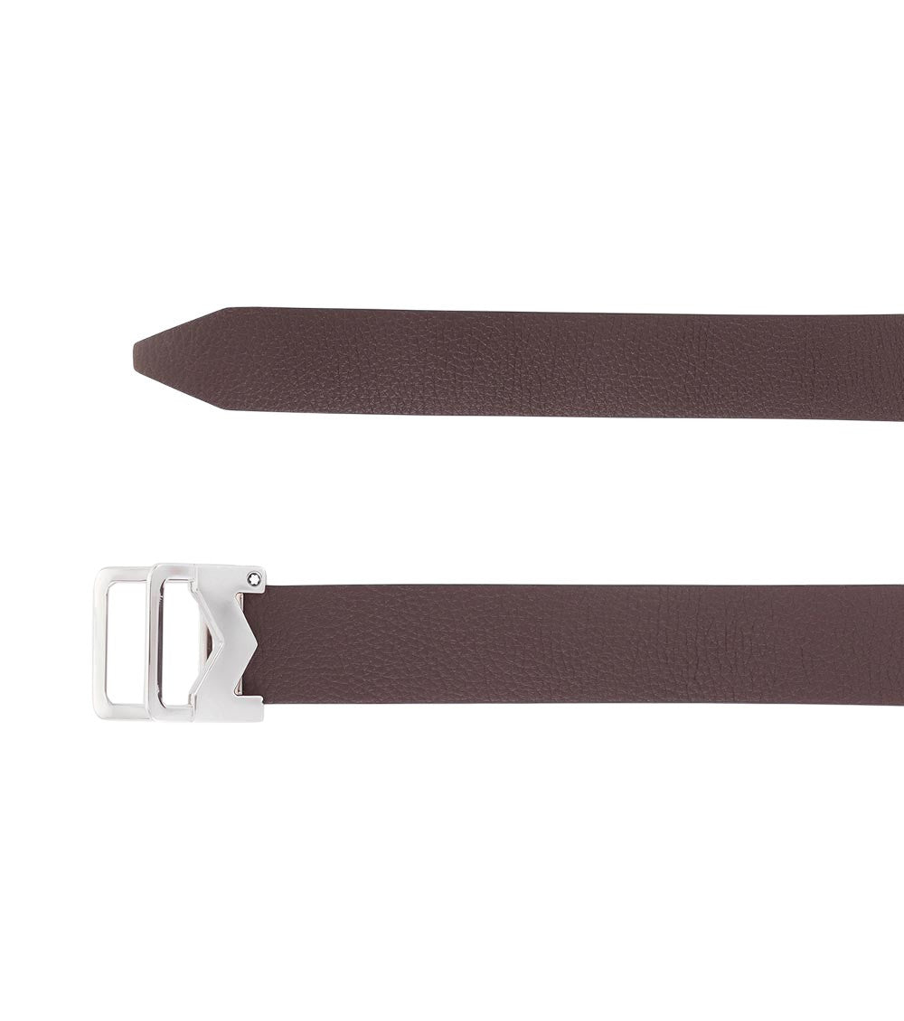 Brown Textured Buckle Belt 2