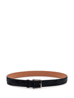 Navy Blue Textured Buckle Belt 1
