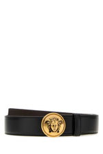 Black Logo Buckle Belt 1
