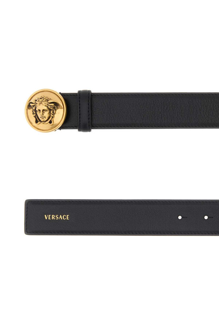 Black Logo Buckle Belt 2