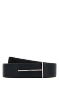 Black T Textured Belt 1