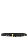 Black Solid Buckle Belt 1
