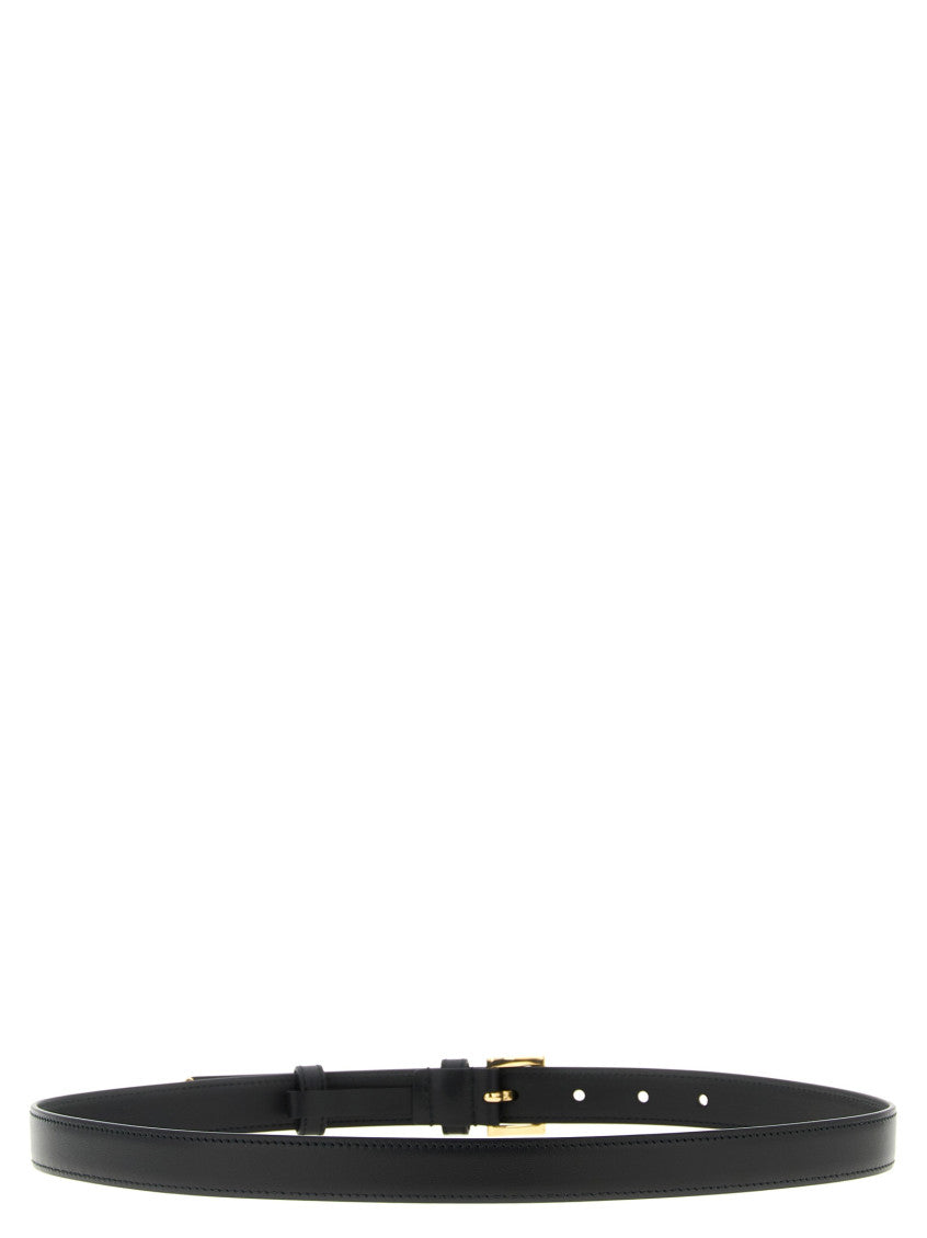 Black Solid Buckle Belt 2