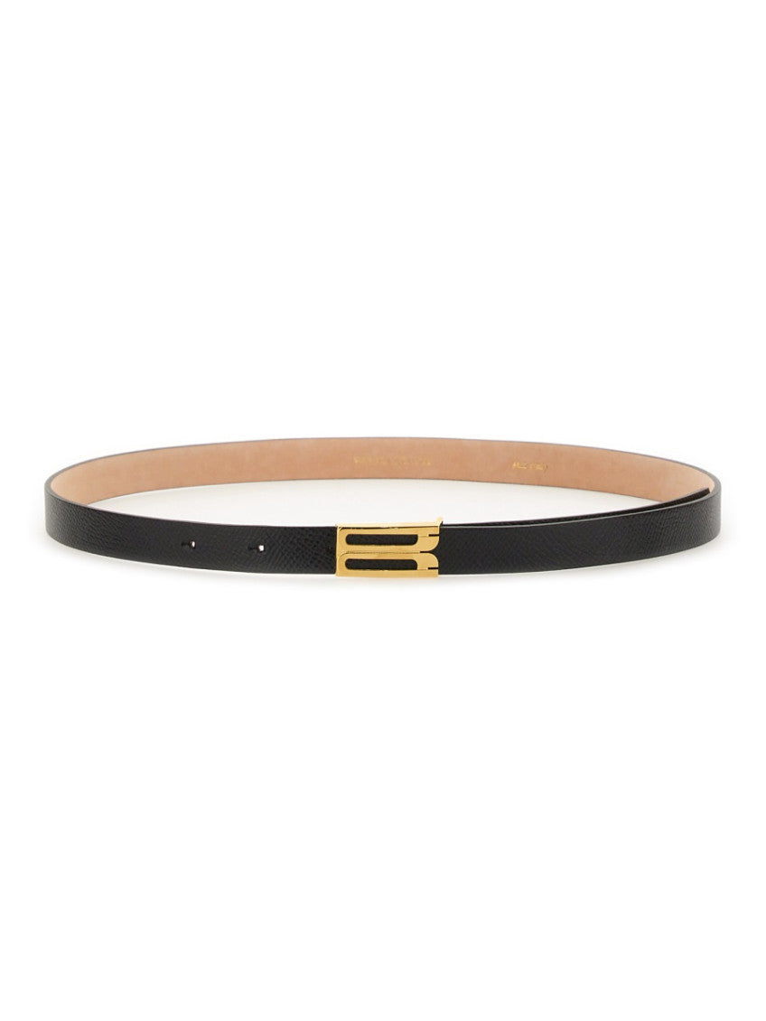Black Textured Buckle Belt 1