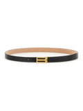 Black Textured Buckle Belt 1