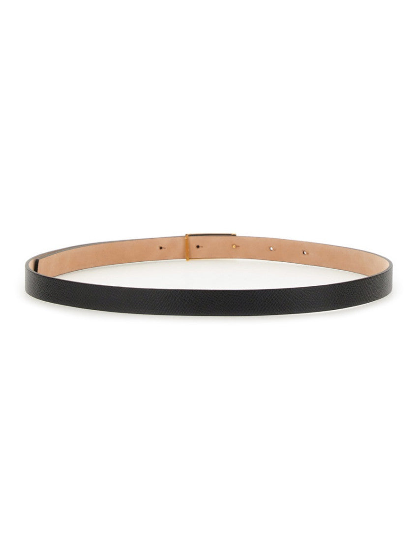 Black Textured Buckle Belt 2