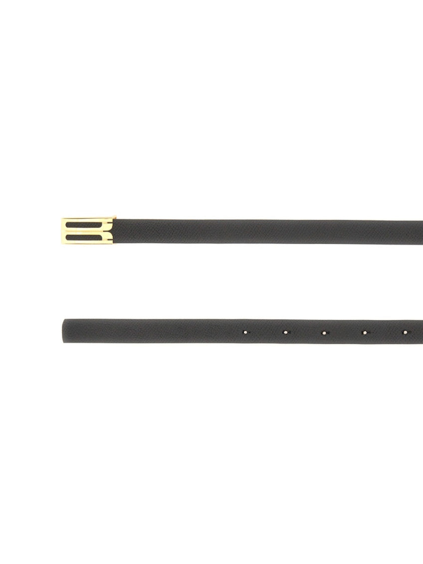 Black Textured Buckle Belt 3