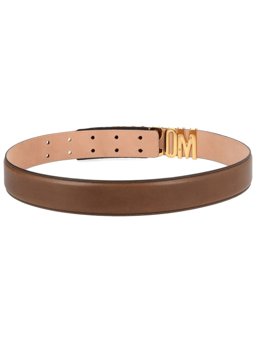 Brown Logo Buckle Belt 2