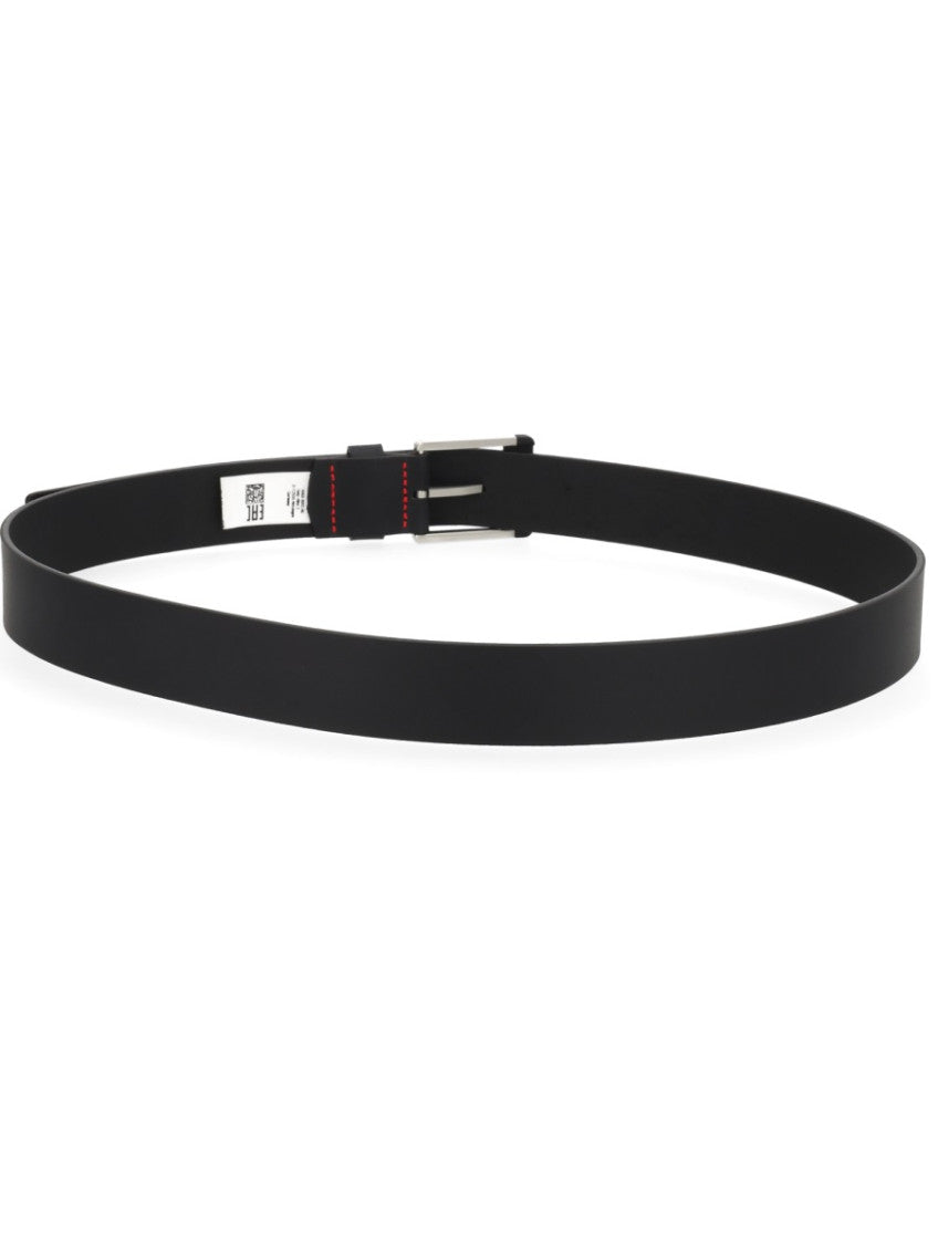 Black Solid Buckle Belt 2