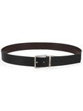 Black Solid Buckle Belt 1