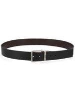 Black Solid Buckle Belt 1