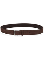 Brown Solid Buckle Belt 1