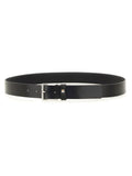Black Solid Buckle Belt 1