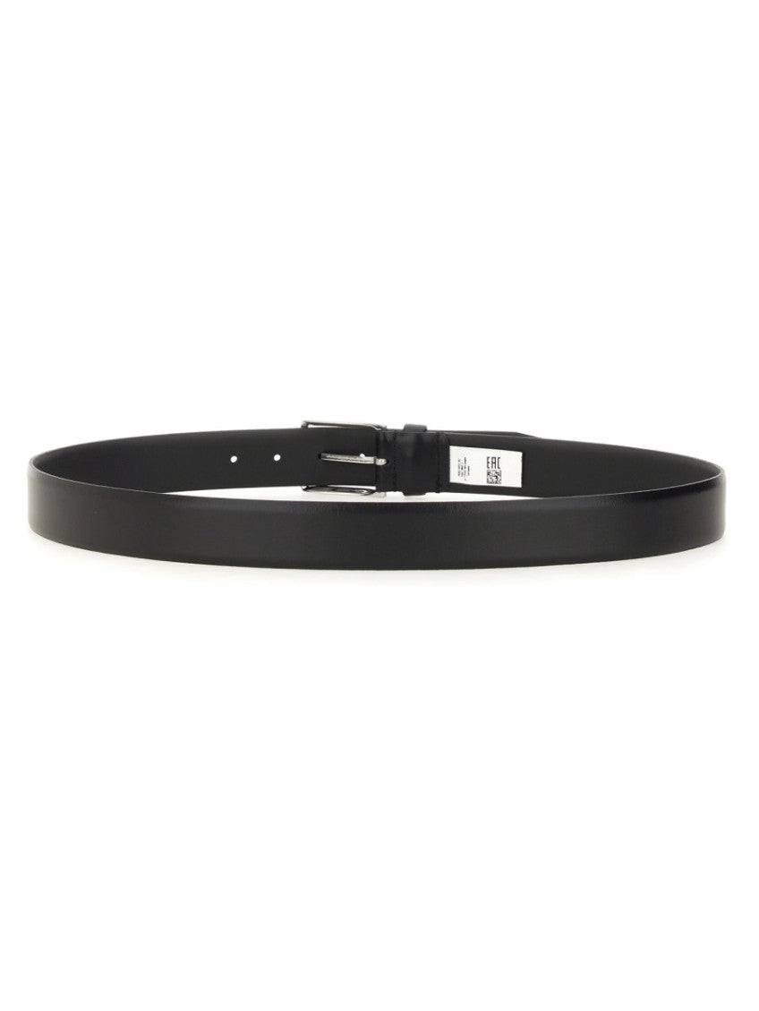 Black Solid Buckle Belt 2