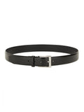 Black Solid Buckle Belt 1