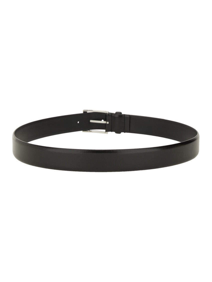 Black Solid Buckle Belt 2