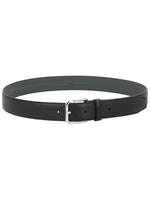 Black Textured Buckle Belt 1