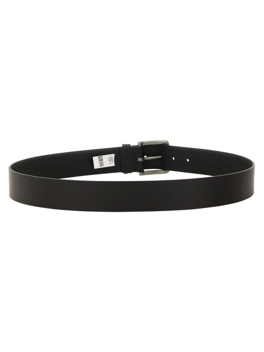 Black Solid Buckle Belt 2