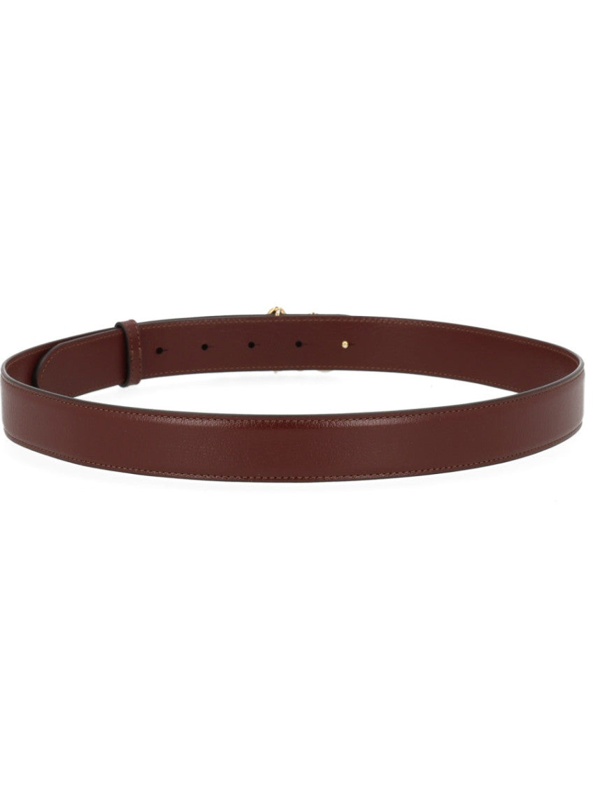 Brown Logo Buckle Belt 2