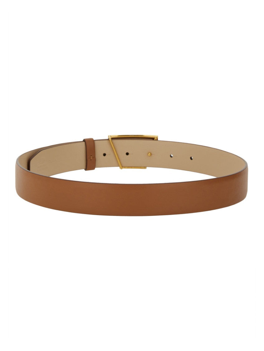 Brown T Logo Buckle Belt 2