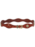 Brown Studded Buckle Belt 1
