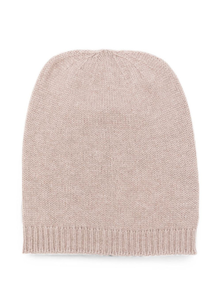 Light Pink Solid Beanie Hat 1