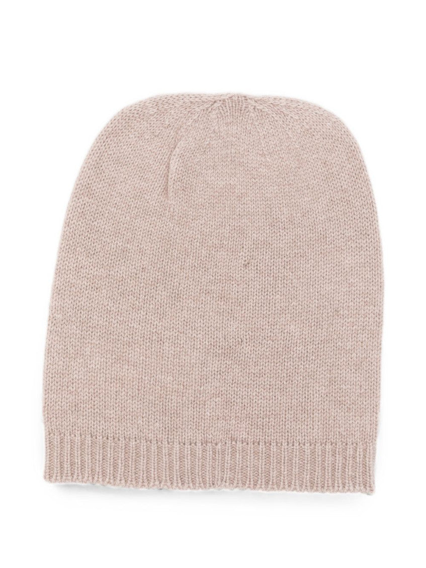 Light Pink Solid Beanie Hat 3