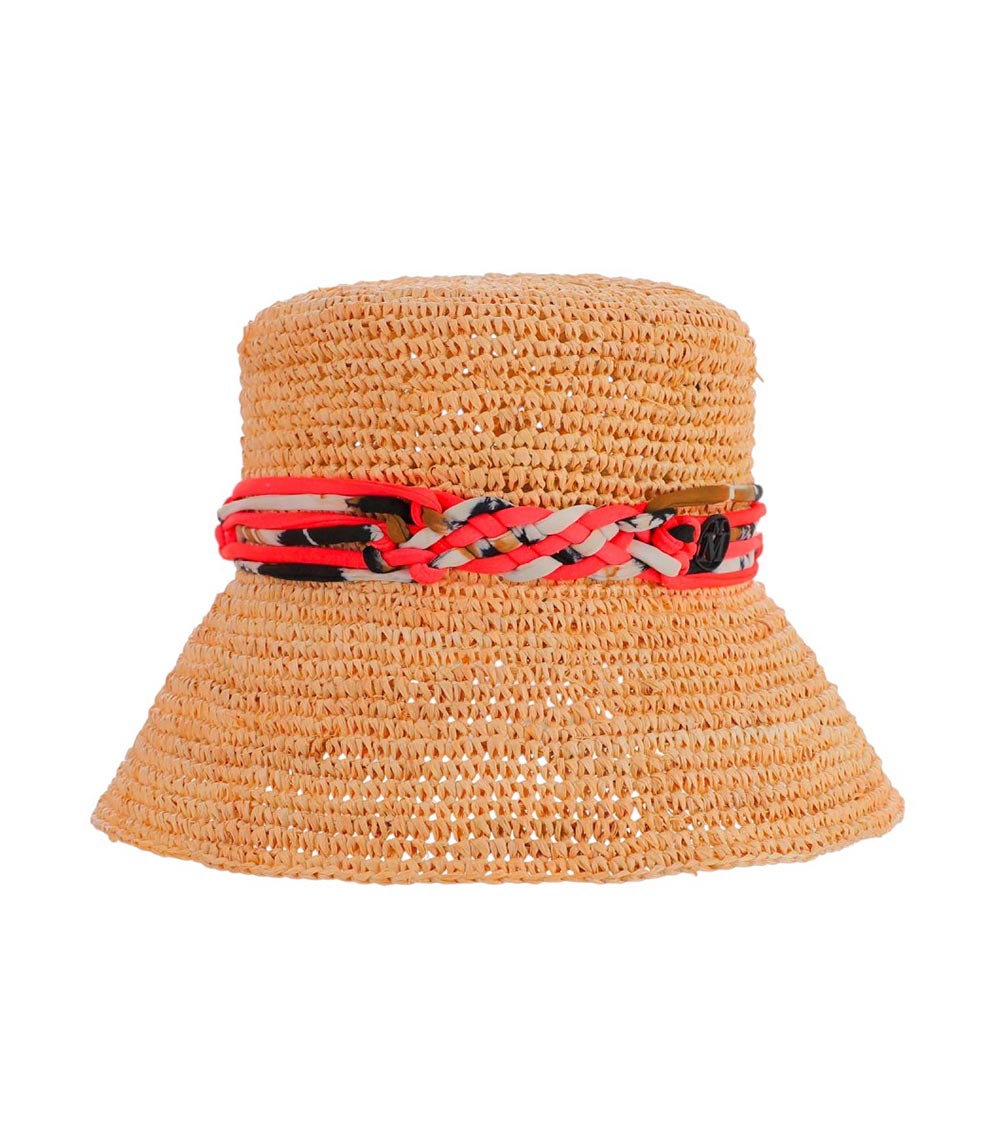 Natural Axel Raffia Bucket Hat 1