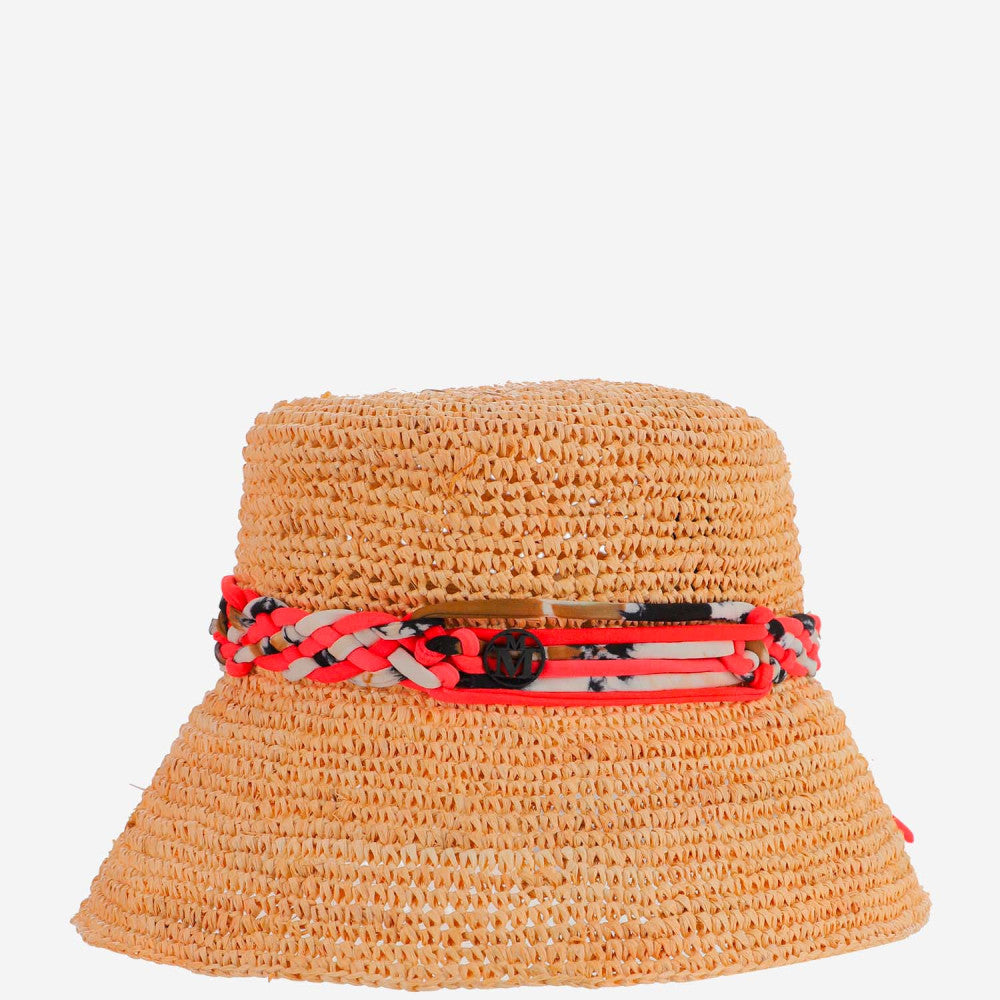Natural Axel Raffia Bucket Hat 3