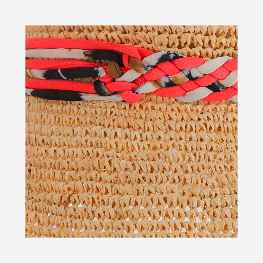 Natural Axel Raffia Bucket Hat 4