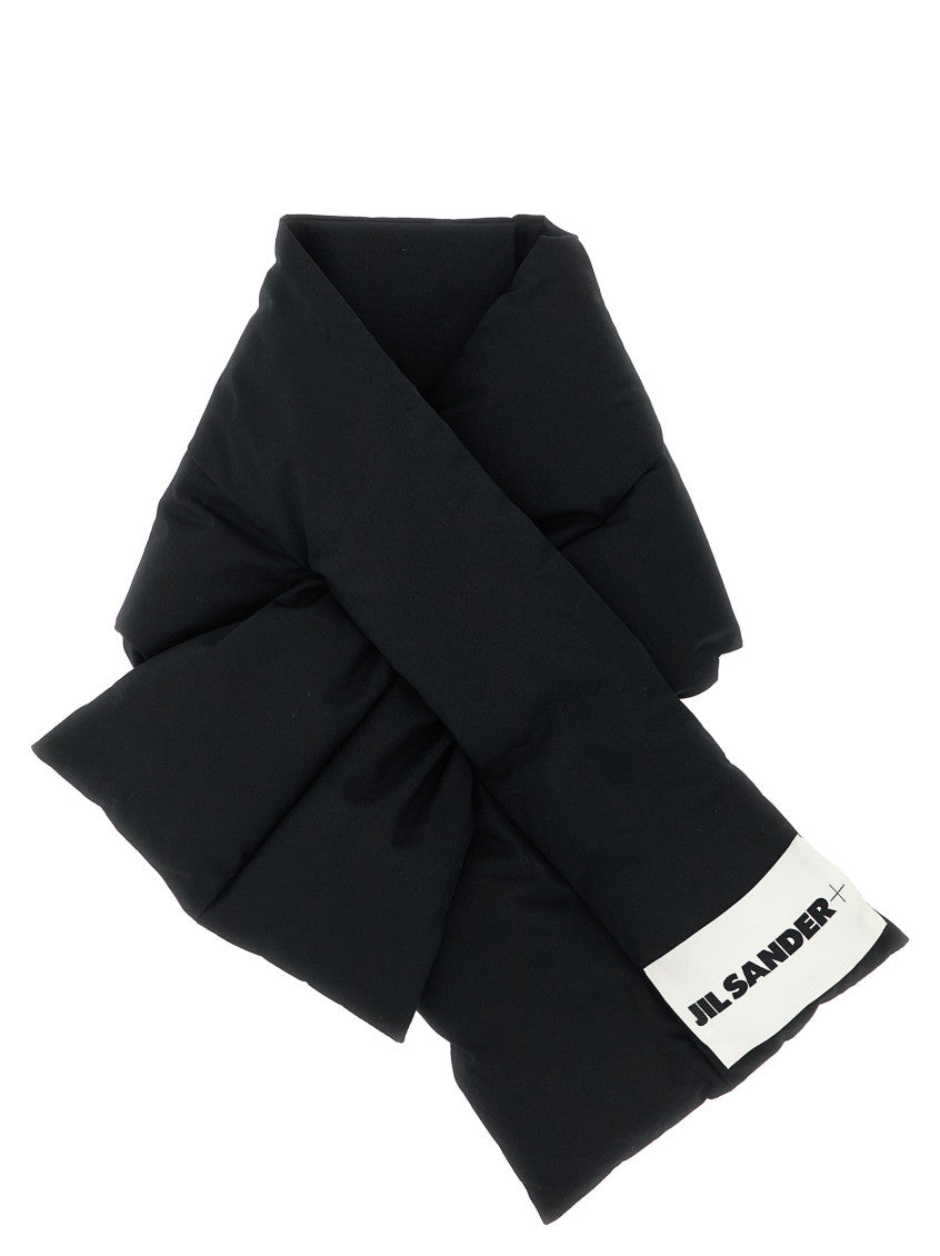 Black Solid Muffler Scarf 1