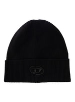 Black Textured Beanie Cap 1