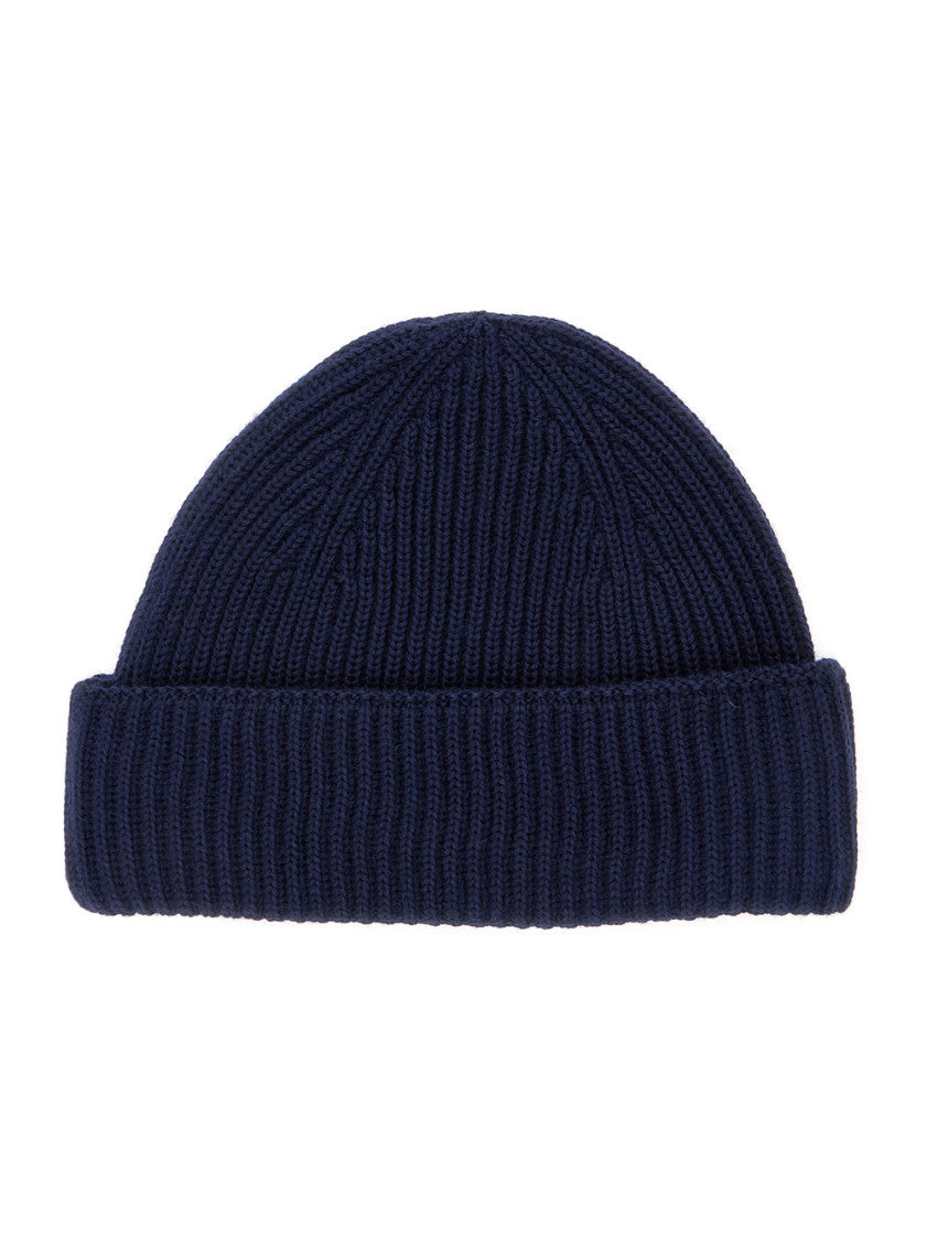 Blue Embroidered Logo Beanie Cap 2