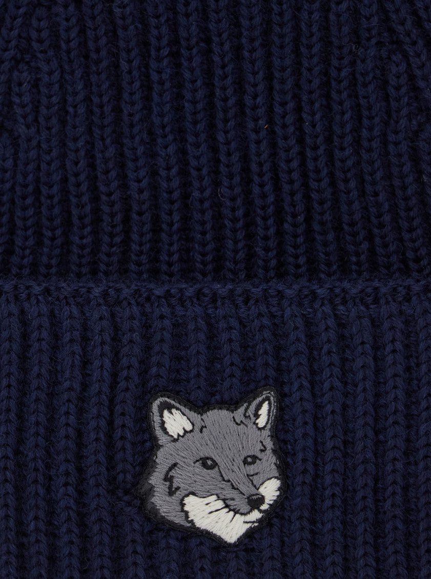 Blue Embroidered Logo Beanie Cap 3