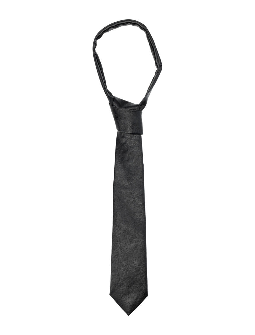 Black Solid Tie 1