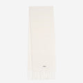 Off White Embroidered Logo Scarf 1