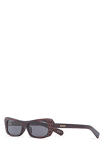 Dark Brown Rectangular Sunglasses 1