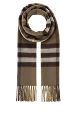 Brown Check Pattern Scarf 1