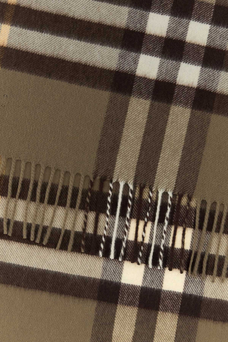 Brown Check Pattern Scarf 2