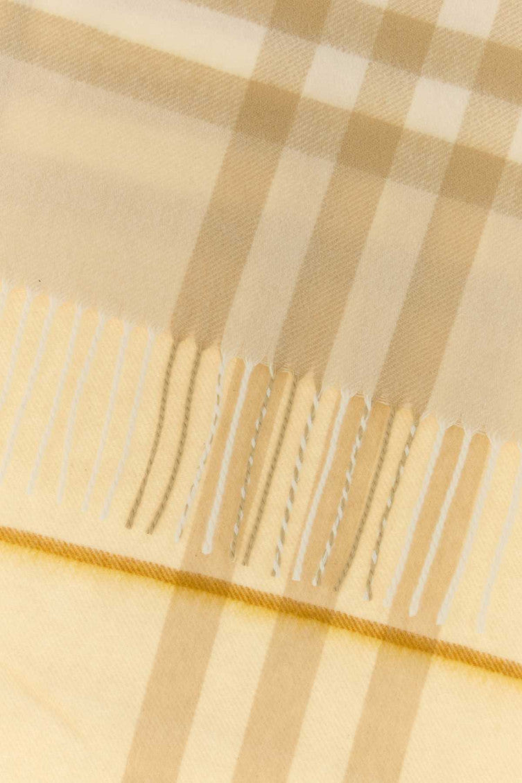 Beige Check Pattern Scarf 2