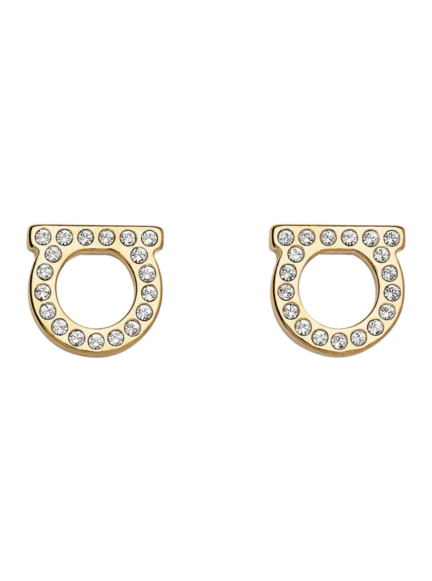 Golden Gancini Crystal  Stud Earrings 1