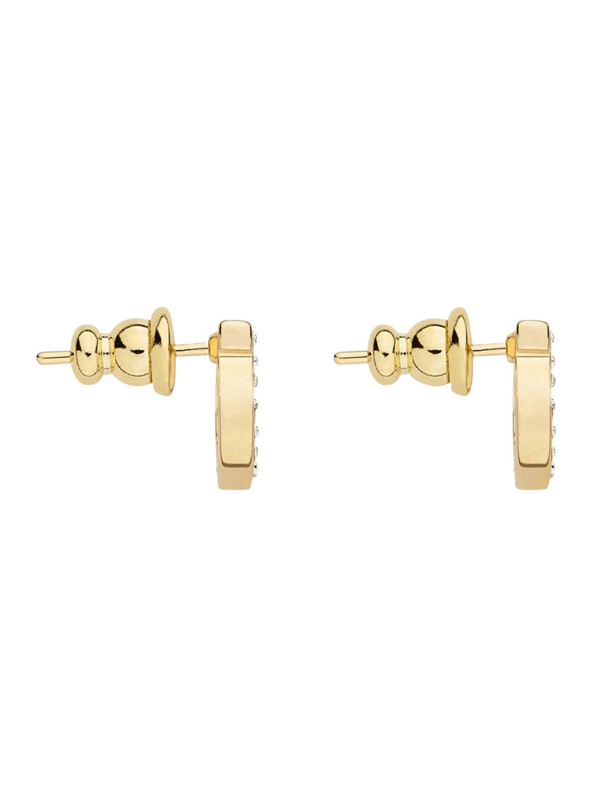 Golden Gancini Crystal  Stud Earrings 2