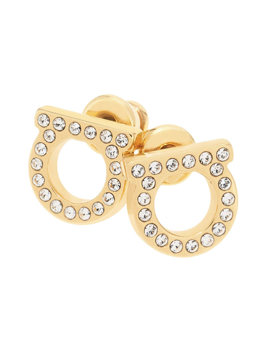 Golden Gancini Crystal  Stud Earrings 3