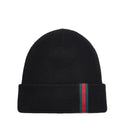 Black Knitted Beanie Cap 1