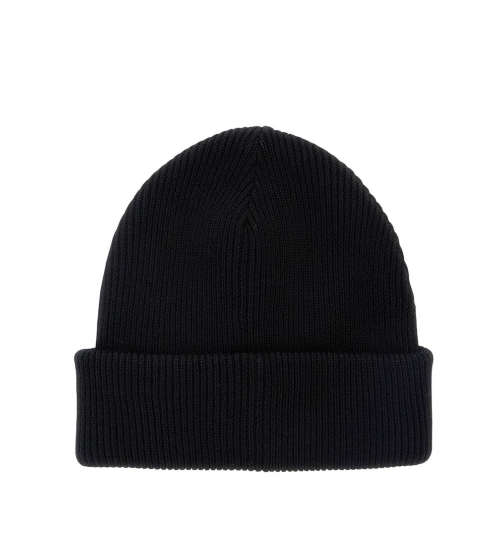 Black Knitted Beanie Cap 2