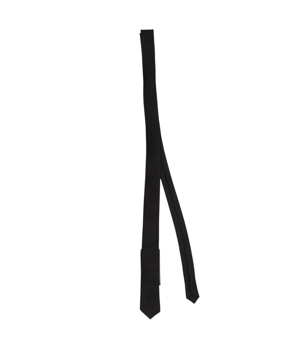 Black Monogram Logo Tie 2